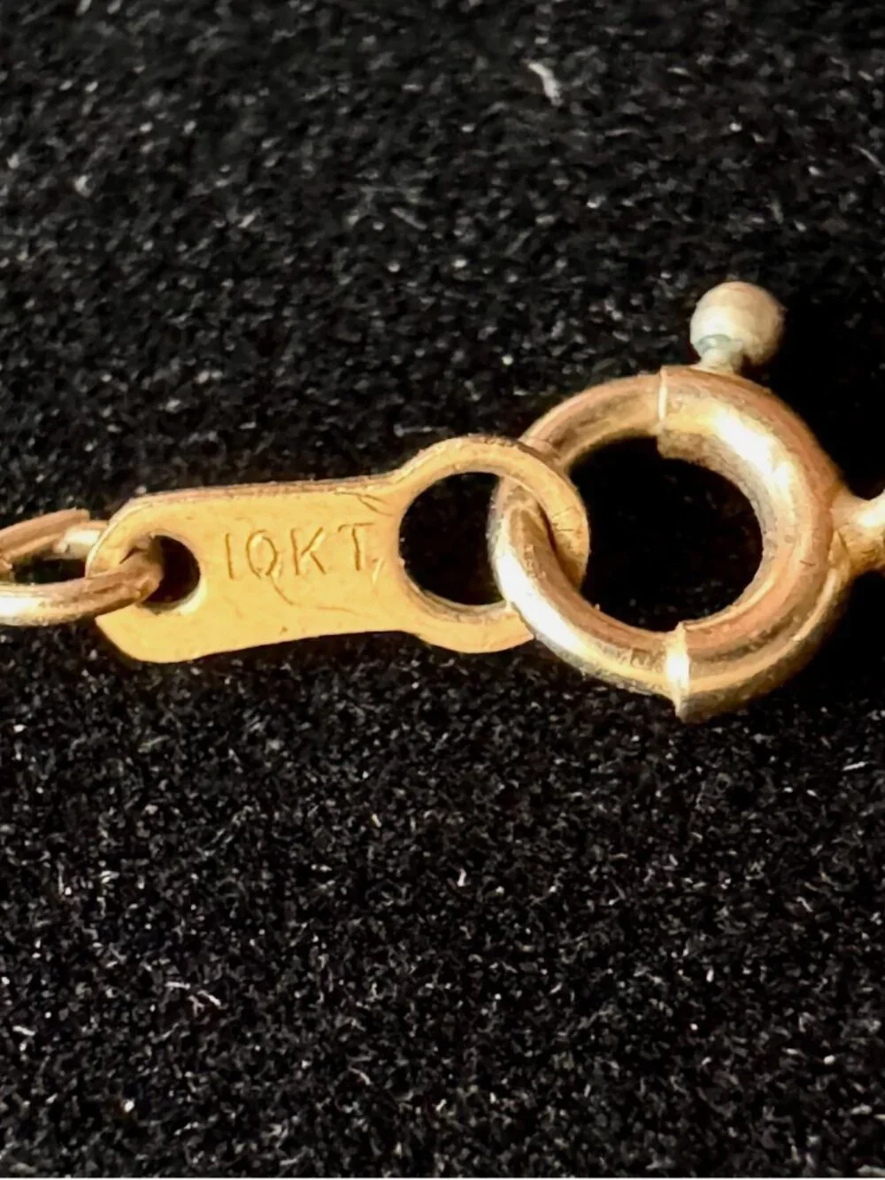 10K Yellow Gold Samuel Aaron Pink Mother of Pearl Diamond Heart 18